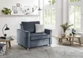 Schlafsofa DIE PLANBAR "MP-PD19021", blau (marine), B:106cm H:90cm T:100cm