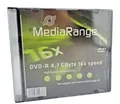 5 Media Range Rohlinge DVD-R 4,7 GB - 16x - Slimcase Leermedien