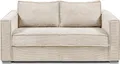 Express 3-Sitzer Schlafsofa aus beigem Kord - LORETO