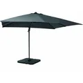 LC Garden Sonnenschirm 3m Ampelschirm »Napoli« 300cm eckig grau