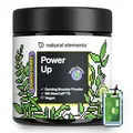 natural elements Power Up Mojito – Gaming Booster, Energy Drink Pulver mit Koffein, NewCaff75, B-Vitaminen, Vitamin C, L-Tyrosin, Ginkgo- und Grüntee-Extrakt – 40 Drinks – vegan, mit Stevia