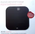 ADE BE 2303 Digitale Personenwaage Paulina 180kg dezent nur 2,6 cm Glas black