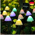 Joycome Solar Lichterkette Aussen 20 LED Solar Pilze Gartendeko, 2 Modi Solar