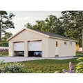 Palmako Garage Andre 44,7 m² mit Sektionaltoren Unbehandelt 665 x 739 cm Nordic+