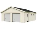 Doppelgarage Palmako Andre 44,7 m² mit Sektionaltor 665 x 739 cm natur