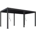 Weide Classic Alu-Stahl Pavillon 3 x 5,3 M Anthrazit Pergola Freistehend
