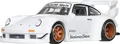 Hot Wheels Premium Car Culture Sammel-Spielzeugauto, Die-Cast Porsche 930 RWB im Maßstab 1:64, Silhouettes Fahrzeug mit Real Riders-Rädern, JBK58