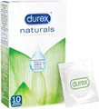 Durex Naturals 10Stk Kondome mit Gleitmittel auf Basis natürlicher Inhaltsstoffe