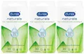 Durex Naturals 3 x 10Stk Kondome mit Gleitmittel natürlicher Inhaltsstoffe