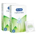 20 Stk DUREX NATURALS Kondome aus natürlichen Inhaltsstoffen mit Gleitgelschicht