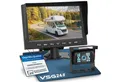 VSG24 7" Rückfahrsystem CAMPER für Wohnmobile inkl. Monitor, Kabel und 1 x Rückfahrkamera (Nachtsicht 12V-24V Wasserdicht Einfache Montage für Wohnwagen LKW)