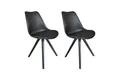 byLIVING Esszimmerstuhl KIRA (2er Set), Sitzschale mit Sitzkissen in schwarz, grau oder weiß erhältlich