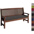 sunnypillow Bankauflage Bankauflage Auflage für Gartenbank 100 - 200 cm, Bankkissen mit abnehmbarem Bezug 150 x 40 x 5cm grau 150 cm x 5 cm x 40 cm