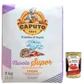Italian Gourmet Bundle – Super Nuvola Weizenmehl Typ 0 für Pizza & Profi-Teige, 1×5 kg Großpackung – ideal für große Porung & luftige Kruste, hohe Hydration, lange Teigführung + Italian Gourmet Polpa