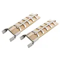 Haushalt International HI 60350 Flammlachs Bretter mit Edelstahl Halter 2er Set