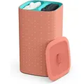 Separater Wäschekorb Joseph Joseph Tota Pop De 60 Liter - Kompaktes Und Robustes Design In Korallenfarbe, Ideal Für Die Organisation Der Wäsche.