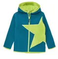 JAKO-O Kuschel Fleecejacke Kinder Petrol Stern, 116/122