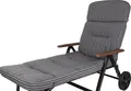 Auflage Rollliege Alicante 0709 grau-weiß gestreift 200x60x9 cm KETTtex