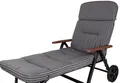KETTtex Liegenauflage Rollliege Alicante 0709 grau-weiß gestreift 200x60x9 cm KETTtex, (1 St)