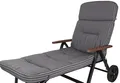 Auflage Rollliege Alicante 0709 grau-weiß gestreift 200x60x9 cm KETTtex