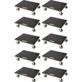 PROREGAL Mega Deal 10x Profi Transportroller HERCULES 50x50cm Traglast 150kg 4 Gummirollen & Griff Siebdruckplatte Rollbrett Möbelroller