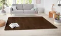 Hanse Home Nasty Teppich – Wohnzimmerteppich Flauschiger Kurzflor Einfarbig Unifarben für Esszimmer, Wohnzimmer, Kinderzimmer, Flur, Schlafzimmer, Küche – Uni Braun, 160x240cm