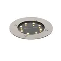 Qazqa LED Solarleuchte Terry, LED fest integriert, Extra-Warmweiß, QAZQA Solar­leuchte, integrated, Stahl, Aluminium, Modern