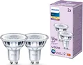 Philips LED Lampe ersetzt 35W, GU10 Reflektor, warmweißes Licht (2700K), 255 Lumen, 2er Pack, Matt