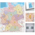 Deutschland Postleitzahlen Karte zum Pinnen auf EasyPrint - Platte mit Wandhalterung