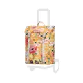 Andersen Einkaufstrolley Ersatztasche - 50 Liter - Fronttasche - extra Innenfach - wasserdicht - Reflektoren - faltbar - Basil Bloom gelb