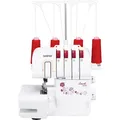 Brother Mechanische Nähmaschine M343D - Overlockmaschine, weiß