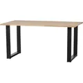 WOOOD Tablo Esstisch aus Eichenholz, U-Tischbein, Braun, 180 x 90 cm - Naturbelassen