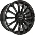 GMP Stellar black polished lip 9.5x20 ET50 - LK5/112 ML66.6 Alufelge schwarz