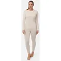 CORE MERINO THERMO SET - 1-Pack - Cremeweiß - S