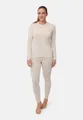 DANISH ENDURANCE Funktionsshirt Merino Baselayer Funktionsunterwäsche Set, Langarm Shirt & Hose, Temperaturregulierend