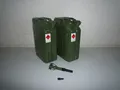 2 x 20 Liter Benzinkanister Metall GGVS VALPRO inkl. Auslaufrohr