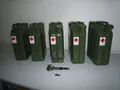 5 x 20 Liter Benzinkanister Metall VALPRO GGVS Sicherungsstift inkl. Auslaufrohr