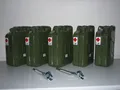 5 x 20 Liter Benzinkanister Metall VALPRO inkl. Auslaufrohr  2 Stück