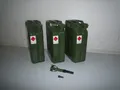 3 x 20 Liter Benzinkanister Metall VALPRO GGVS Sicherungsstift inkl. Auslaufrohr