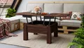 Design Couchtisch Tisch Oslo höhenverstellbar 49 / 76cm aufklappbar 80 / 160cm Esstisch