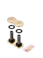 Kettenschloss DID Nietschloss ZJ gold / schwarz für Kette 530VX3