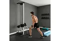 SPORTNOW Kraftstation mit Dual-Pulley-Systemen, Adaptern, 6 Gewichtsblöcke (Kraftturm, 1-tlg., Rücken- und Armtrainingsgerät), max. 120 kg, für Heimtraining 62 x 60 x 200 cm Schwarz