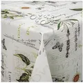 DecoHomeTextil Heimtextilmanufaktur Tischdecke Wachstuch Wachstischdecke Gartentischdecke gefaltet Eckig | 130 cm x 220 cm