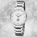 Armbanduhr Metall silber Damen Uhr Analog-Digital Regent Funkuhren URFR287