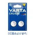 1 x 2er Varta CR 2430 3V Lithium Batterie Knopfzelle 290mAh 6430 - 2 Batterien