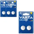 3x Varta Knopfzellen Lithium Batterien DL CR 2430 CR2430 3V Blister 2er Blister