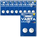 8x Varta Knopfzellen Lithium Batterien DL CR 2430 CR2430 3V Blister 2er Blister