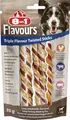 8in1 Triple Flavour Twisted Sticks - leckere Kaustangen mit Hähnchenfilet, Schweine- und Rinderhaut, 10 Stück