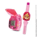 VTech - Paw Patrol, die interaktive Spieluhr von Stella, Kinderuhr mit Klappdeckel, Anime-Bildschirm, weiches Armband, 12 Zifferblätter, 4 Spiele, Geschenk für Kinder von 3 Jahren bis 7 Jahren –