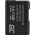GreenCell Batteri for EN-EL14 Nikon D3200, 7.4V 1100mAh (Kamera Akku) (CB44)